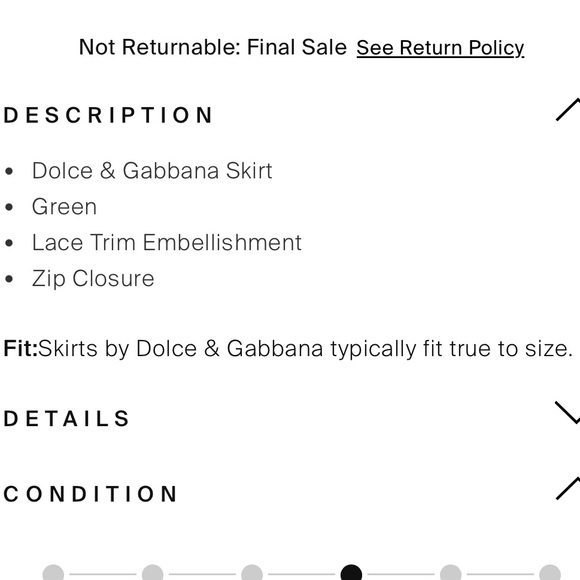 Dolce & Gabbana Green Silk Mini Skirt Black Lace Trim Women’s Size 6 / 42 / S - Picture 4 of 10